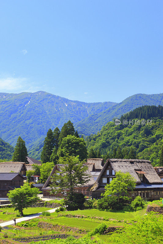 Etchu Gokayama Ainokura村，日本，富山县，南东，富山